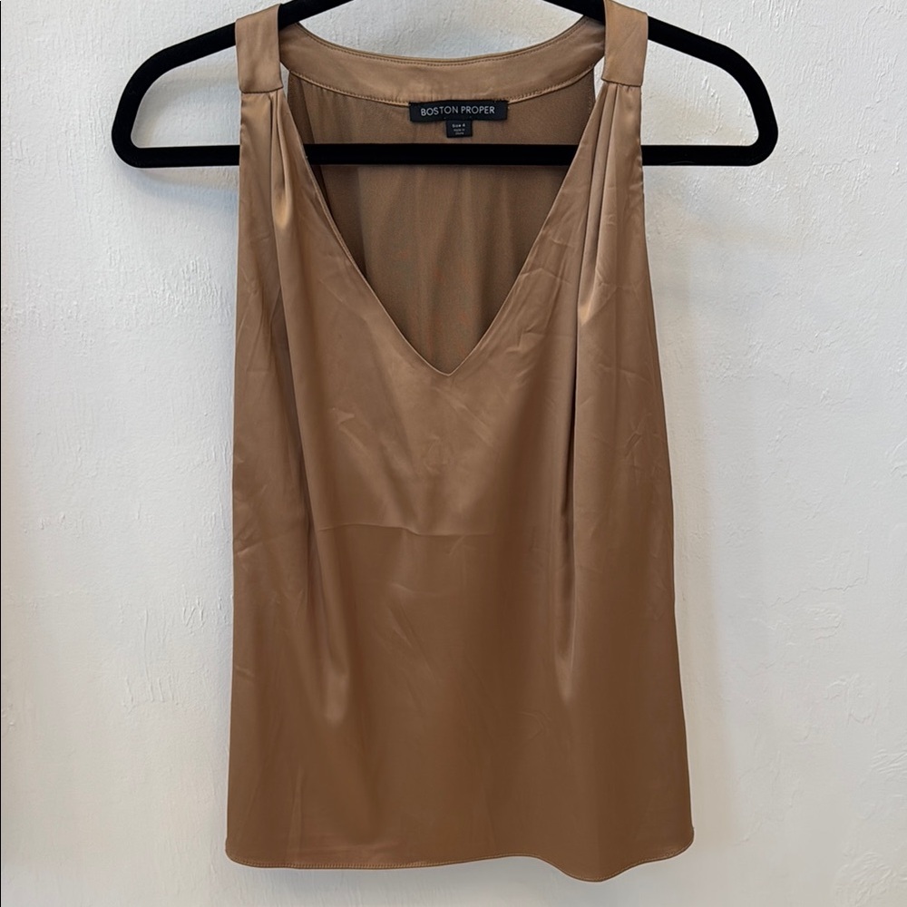Boston Proper Tan Women's Top